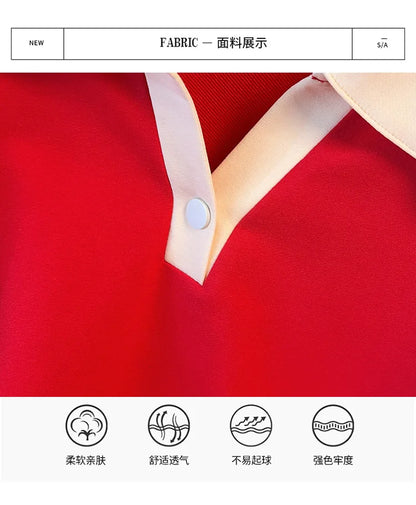 170kg plus size Damen büste Herbst lose Revers Langarm Sweatshirt schwarz rot 6xl 7xl 8xl 9xl 10xl 11xl.