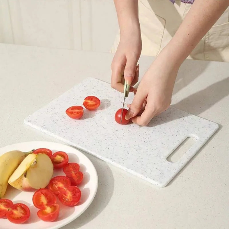 Marble Texture PP Cutting Board Antibacterial and Mildew Cutting Board Kitchen Vegetable Cutting Board Dishwasher Safe.