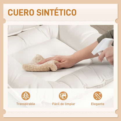 Kreuzbeiniger Bürostuhl mit breiten Sitzrädern, höhenverstellbarer Doppelfolsterter, neigbarer Funktion