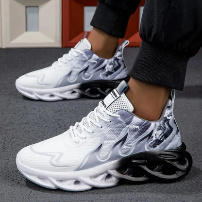 Unisex Running Shoes Men Women Lightweight Mesh Breathable Comfortable Flat Soft Tennis Shoes Summer Lace-up Sneakers Man.