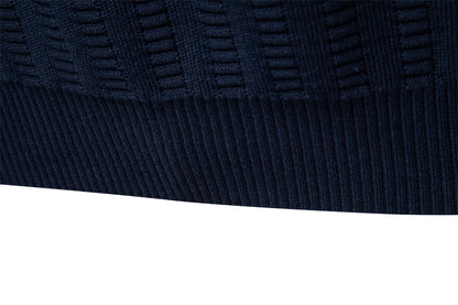 AIOPESON Luxury Striped Pullover Men Old Money Style Cotton Knitwear Thick Warm Crew Neck Winter Social Sweater Male