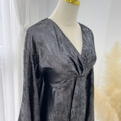 Eid Saudi Arabia Muslim Modest Dress for Women Islam Dubai Abaya Luxury Holiday Party Jalabiya Kebaya 2024 Turkey Kaftan Gown