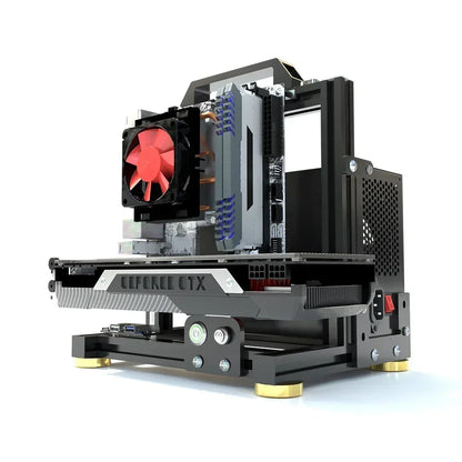 ITX MATX ATX Gamer Cabinet,MOD Desktop PC Case Open Frame Rack,Water Cooler Computer Gaming Chassis Vertical Personality DIY.