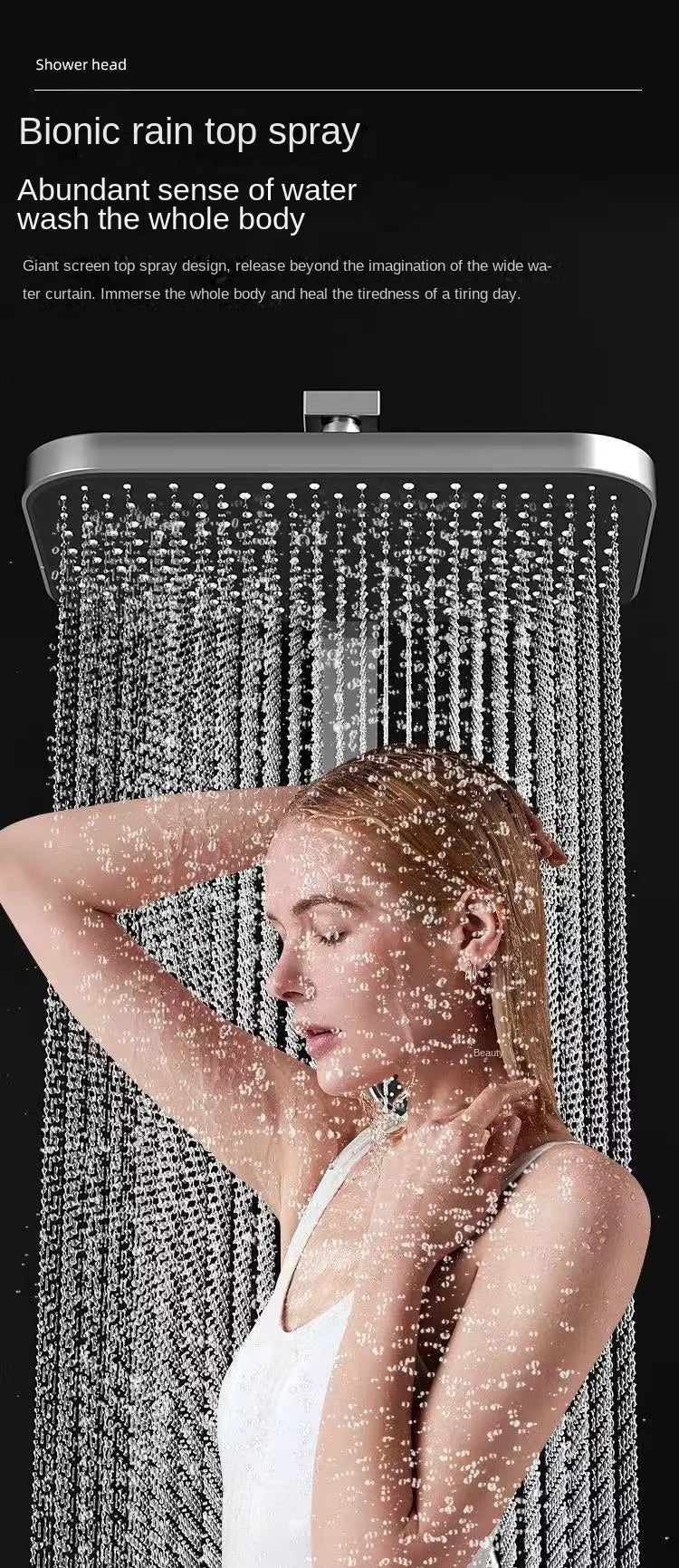 Bluetooth Music Digital Bathroom Shower System Ambient Lighting thermostatic Digital Bathroom Shower Set Faucets Accessories