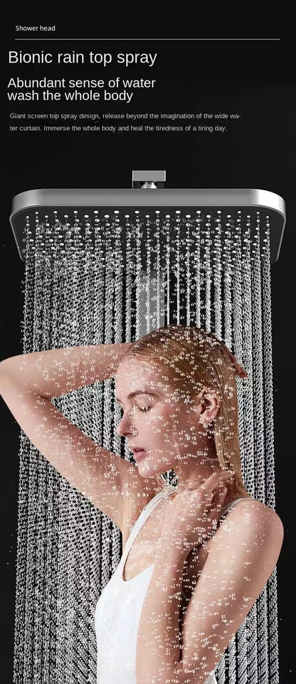 Bluetooth Music Digital Bathroom Shower System Ambient Lighting thermostatic Digital Bathroom Shower Set Faucets Accessories