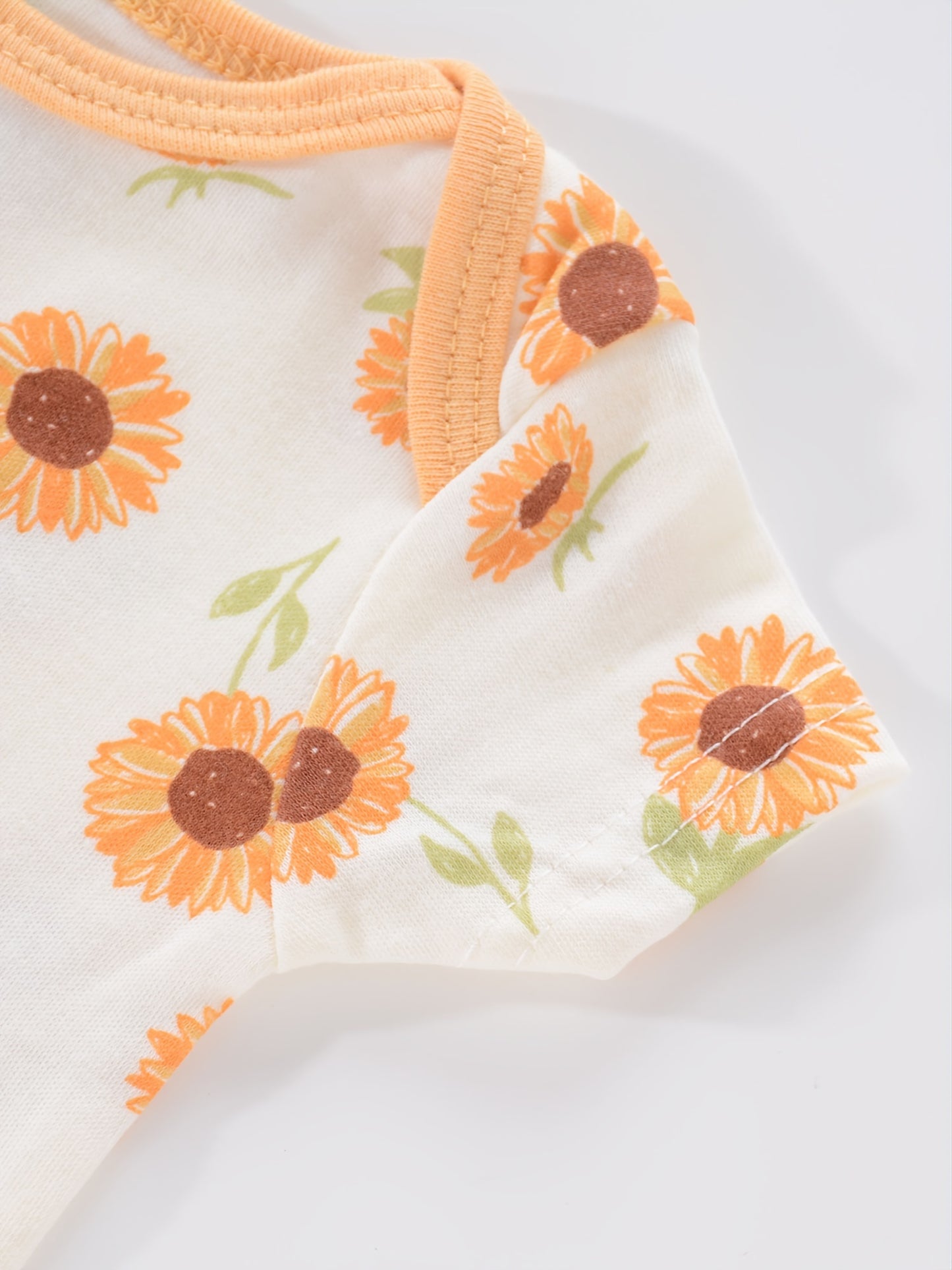 4PCS Neugeborenen Strampler Kurzarm Rundhals Cartoon Tier Blumen Drucken Body Onesies Für Baby Jungen Und Mädchen Kleidung.