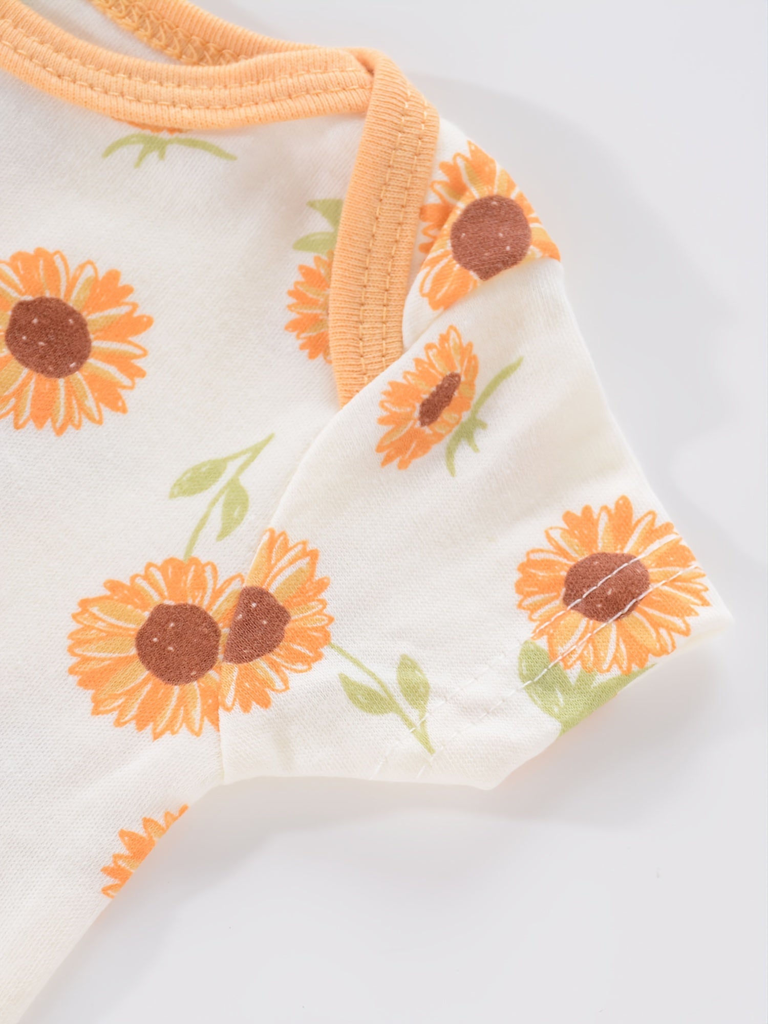 4PCS Neugeborenen Strampler Kurzarm Rundhals Cartoon Tier Blumen Drucken Body Onesies Für Baby Jungen Und Mädchen Kleidung.