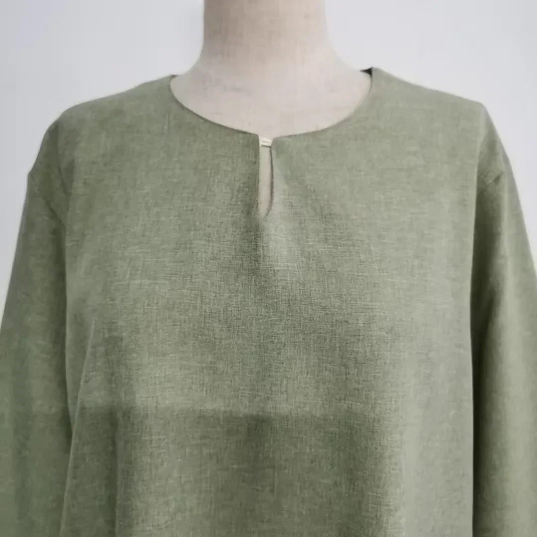 Lockeres, elegantes, reines, langes Kleid im Nahen Osten-Stil für Damen in Übergröße, schlanker Midirock, lässiges, bequemes Maxikleid