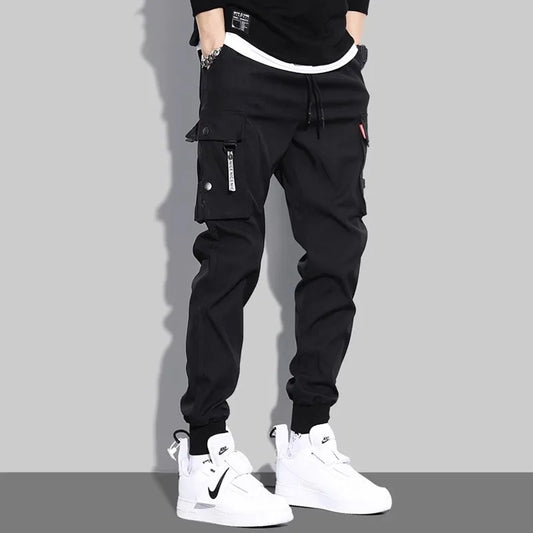 Men's Trendy Overalls Spring Autumn American Style Leggings, Men's Loose Casual Pants.