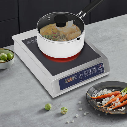 Sweetmile Induction cooking plate 3500 W with Touch Control and black crystal plate 220 V.