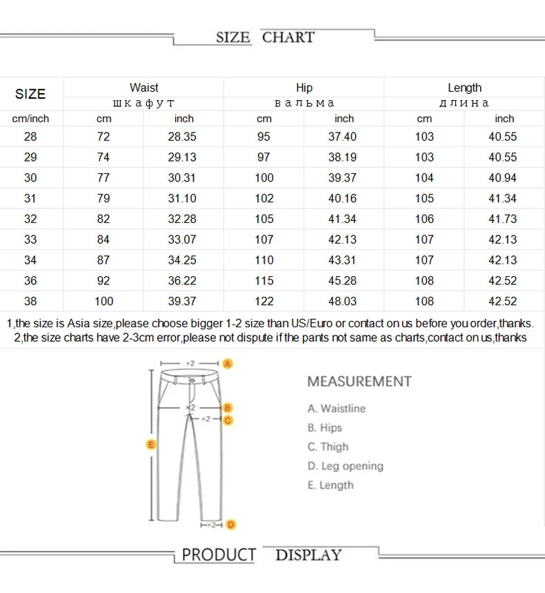 2025 Autumn Men's White Slim Fit Straight Jeans Casual Stretch Denim Pants Comfortable Fashion Streetwear Male Brand Clothing.