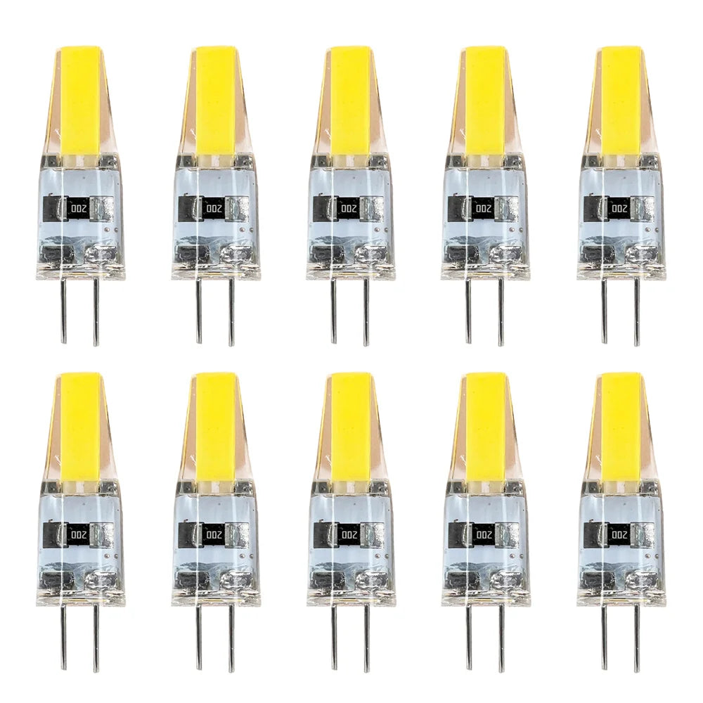 10 Teile/paket Dimmbare Mini G4 LED COB Lampe 6W Birne AC DC 12V 220V Kerze Lichter ersetzen 30W 40W Halogen für Kronleuchter Scheinwerfer.