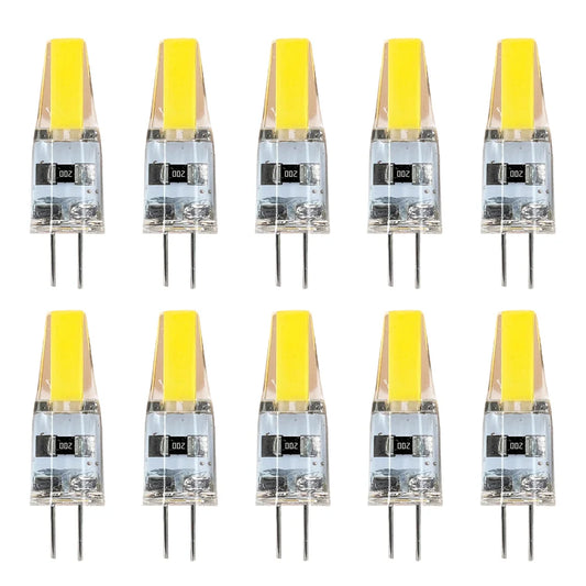 10 Teile/paket Dimmbare Mini G4 LED COB Lampe 6W Birne AC DC 12V 220V Kerze Lichter ersetzen 30W 40W Halogen für Kronleuchter Scheinwerfer.