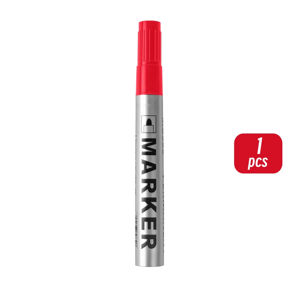 Permanenter Farbmarkierungsstift, wasserfester schwarzer Stift für Reifen, ölige Marker, schnell trocknender Signaturstift, Schreibwarenzubehör.