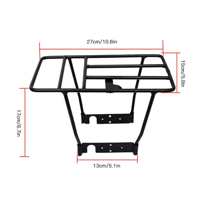 Electric Scooter Rear Rack Solid Bearing Scooter Luggage Cargo Rack Solid Steel Carrier Rack Replacement for Xiaomi M365 1S Pro.