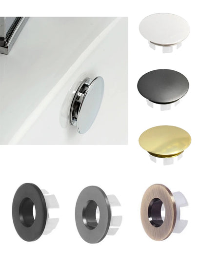 Bad Überlauf Ring Dekor Abdeckung Waschbecken Loch Ring Messing Waschbecken Überlauf Ring Becken Abfall abdeckung Filter Bad Renovierung