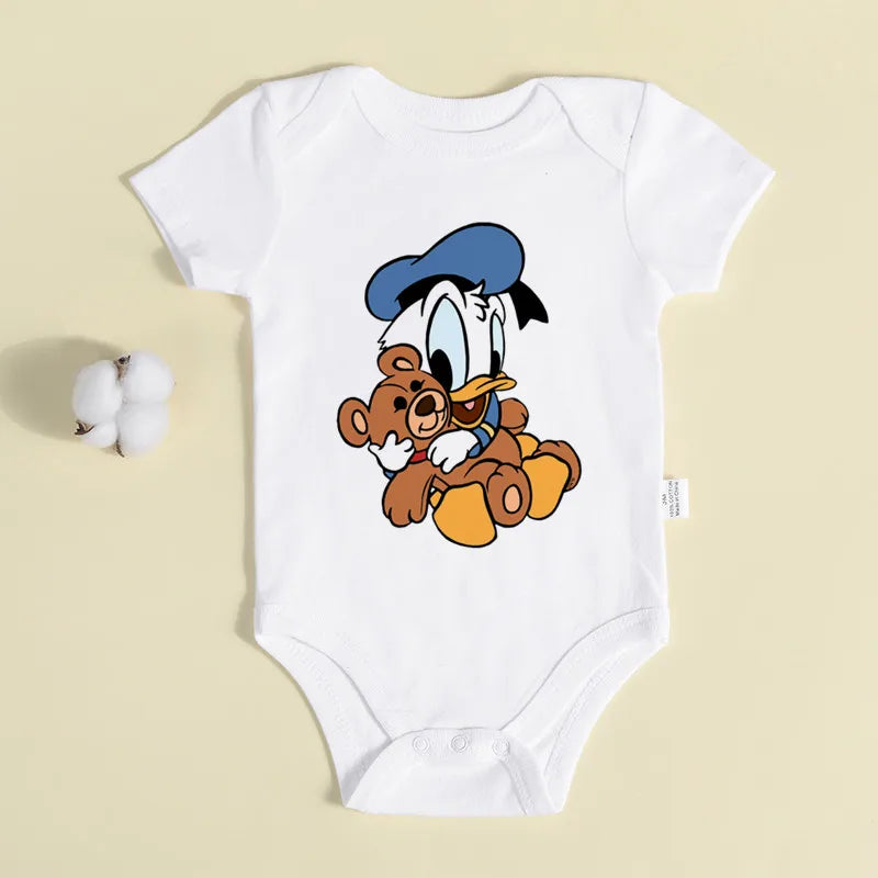 Baby Donald und Daisy Babykleidung Baumwolle Neugeborene Bodys Twin Junge Mädchen Onesie Sommer Overall