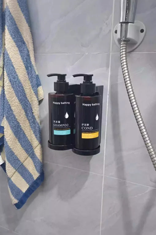 Keine Bohren an der Wand – automatischer Seifenspender, Shampoo- und Duschgel-Spender-Set, Händedesinfektionsbox-Design für die Organisation im Badezimmer