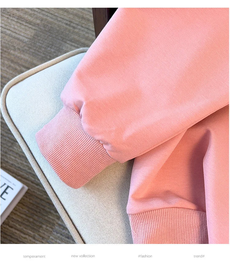 175kg plus size Damen büste Frühling Herbst lose Langarm bedrucktes Sweatshirt Top schwarz rosa 6xl 7xl 8xl 9xl 10xl 11xl.