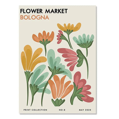 Matisse Poster Yayoi Kusama Posters and Prints Canvas Patings  Flower Market Wall Art Pictures for Living Room Boho Decor.