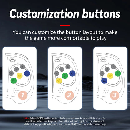 ANBERNIC RG ARC Retro Games RK3566 4.0INCH 640*480 Handheld Game Console Emulator LINUX Android System 3500mAh Children's Gifts.