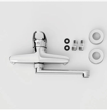 Kitchen Faucet Mixers Wall Mounted Single Handle Mixer Tap Sink Faucet Rotation Hot Cold Water Mixer Mop Pool Tap Basin Faucet