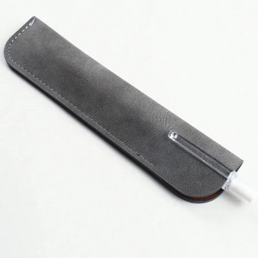 Leder Einzelner Füllfederhalteretui Stifthülle Beutel Kugelschreiber Bleistift Schutzhülle Halter für Männer Frauen Büro Business Geschenk.