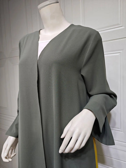 Ramadan Open Chiffon Kimono Abaya Kaftans Turkey Islam Muslim Dress Prayer Clothes Women Djellaba Kebaya Robe Femme Musulmane