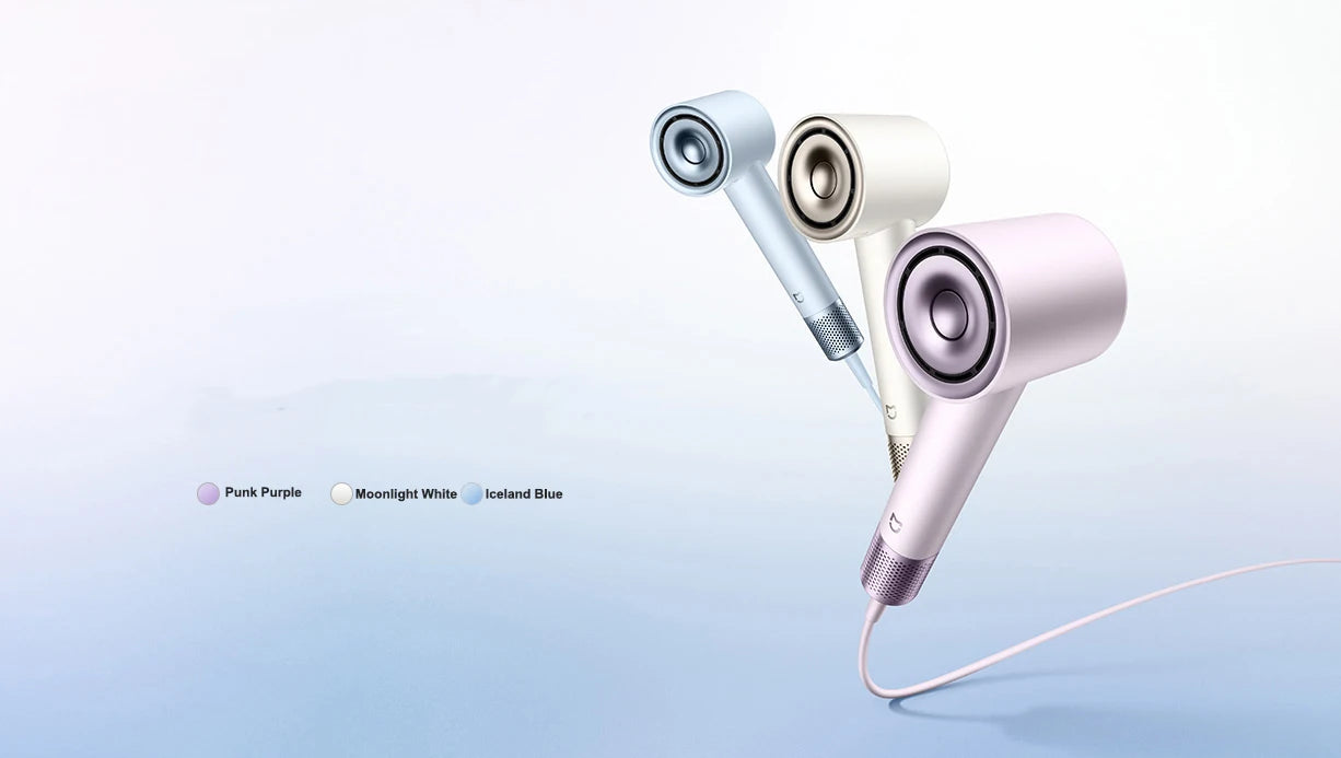 XIAOMI MIJIA High Speed Water Ion Hair Dryer，Water Ion Care，57° Intelligent Temperature Control，220V CN Version (With Adapter).