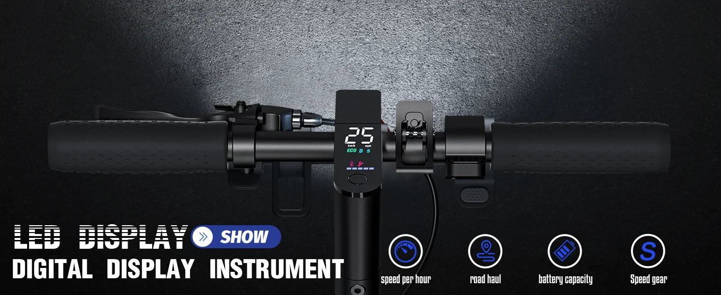 350W Foldable Electric Scooter Adults, 8.5'' Solid Tires, 30KM/H, 30-35KM Range, 36V 10.4Ah Battery, APP Control E-scooter.