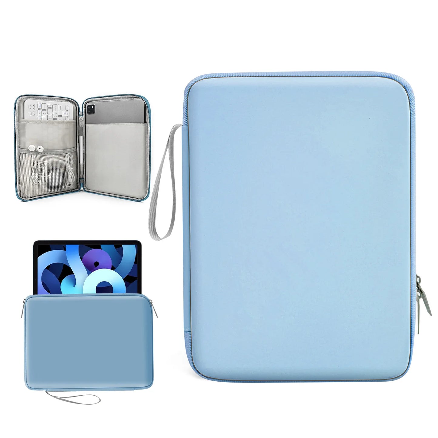 Tablet Cases Bag Sleeve 7.9-12.9 Inch Tablet pouch for IPad air case Pro Samsung Xiaomi Tablet pouch Shockproof  Multi Pockets