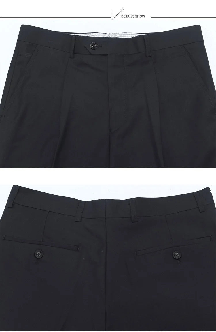 Big Fat Tall Men Clothing Men Dress Pants Extra Long Length Black Trouser Male Slim Plus Large Size Clothes 190cm 120cm 200 Cm.