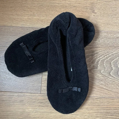 Home Slipper Women Winter Warm Indoor Floor Shoes Flat Fluffy Lazy Female Black house Ballerina Slipper Socks dancing Flipflop.