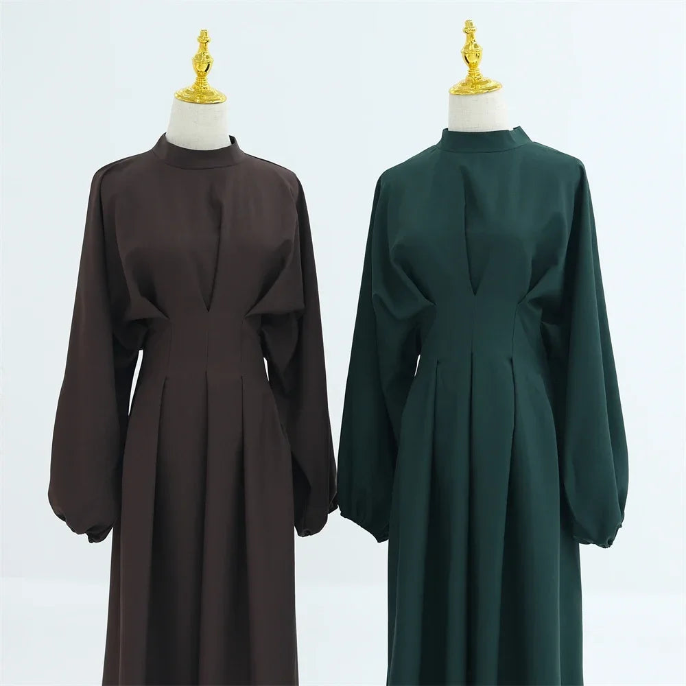 Ramadan Linen Abaya Dubai Turkey Islam Muslim Modest Dress Kaftan Prayer Clothes For Women Kebaya Robe Arabe Femme Musulmane