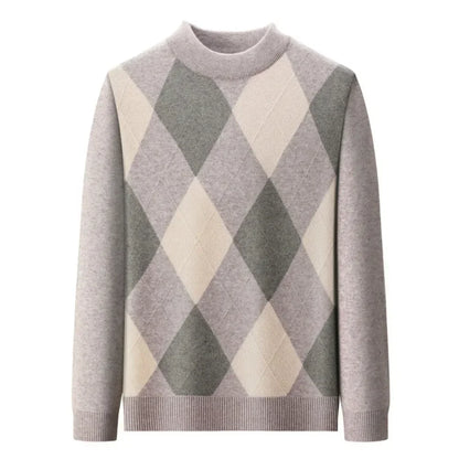 New High Quality Men's  Fashion Business Casual Knitted Sweater Warm Pullover Tops Mens Clothes.