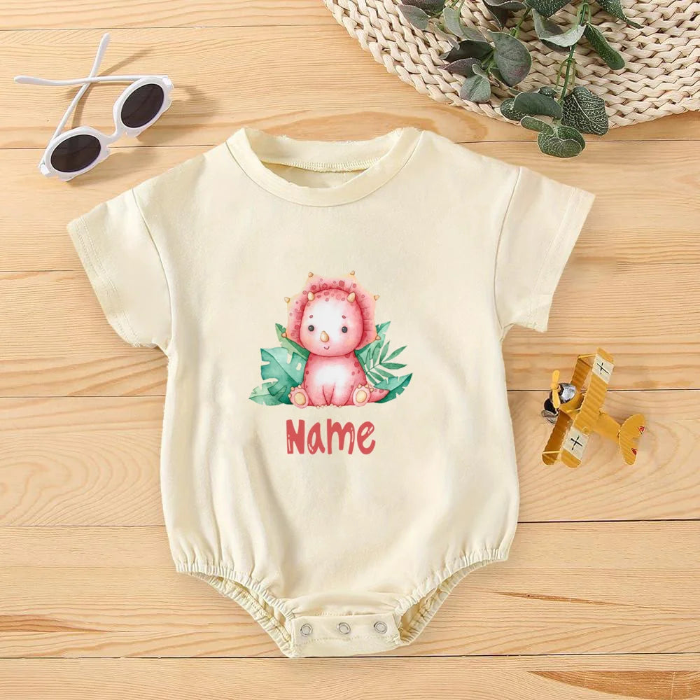 Personalisierter Regenbogen mit Namen Bubble Strampler Säugling Dschungel Geburtstag Party Kleidung Baby Übergroßer Body Niedlicher Wild One Overall.