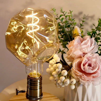 TIANFAN Edison Led-lampe Big Stone G125 4W Dimmbar 220-240V E27 2000Kelvin Super Warm Spezialität Dekorative Glühbirne.