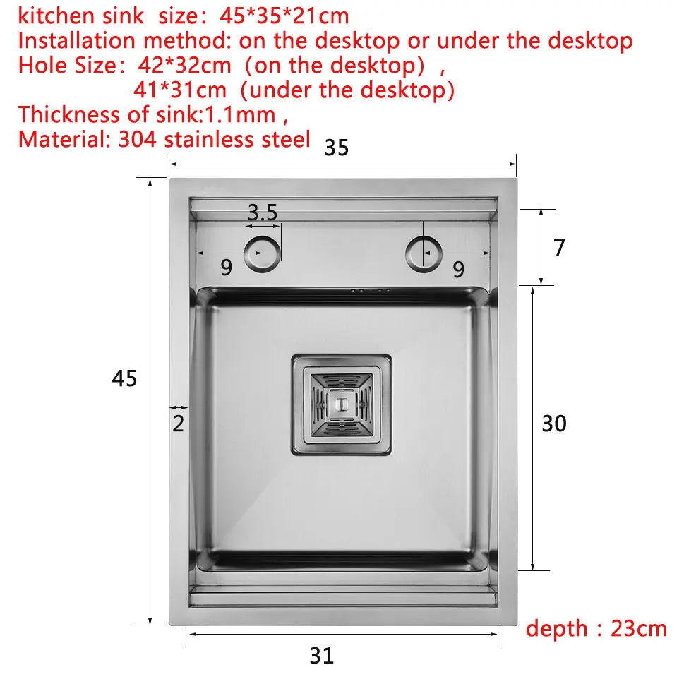 Küchenspüle aus Edelstahl 304, für Inselbar, gebürstete Oberfläche mit faltbarem Wasserhahn, Deckelabdeckung, Seifenspender, Gemüsebeckenwaschbecken