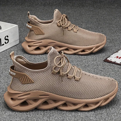 Männer Casual Sport Schuhe Atmungsaktive Leichte Turnschuhe Outdoor Mesh Schwarz Laufschuhe Athletisch Jogging Tenis Wanderschuhe.