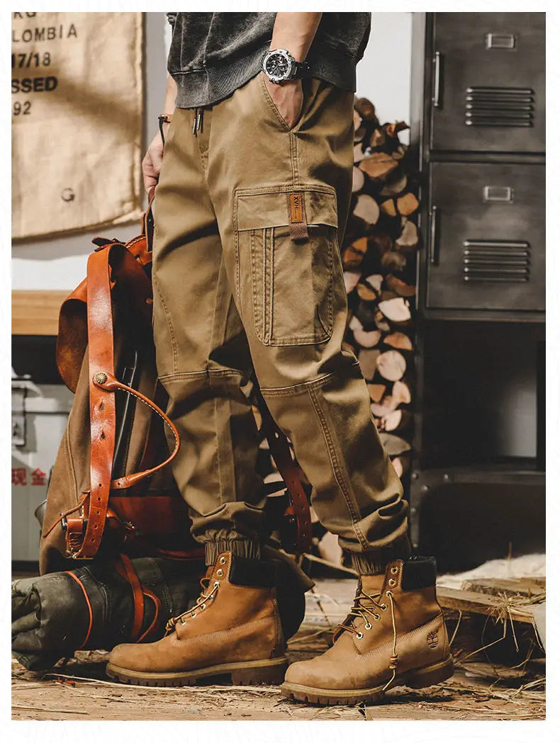 ARENS Techwear Cargo Pants Men Black Cargo Trousers Male Vintage Japanese Streetwear Hip Hop Pockets Casual Safari Style Loose.