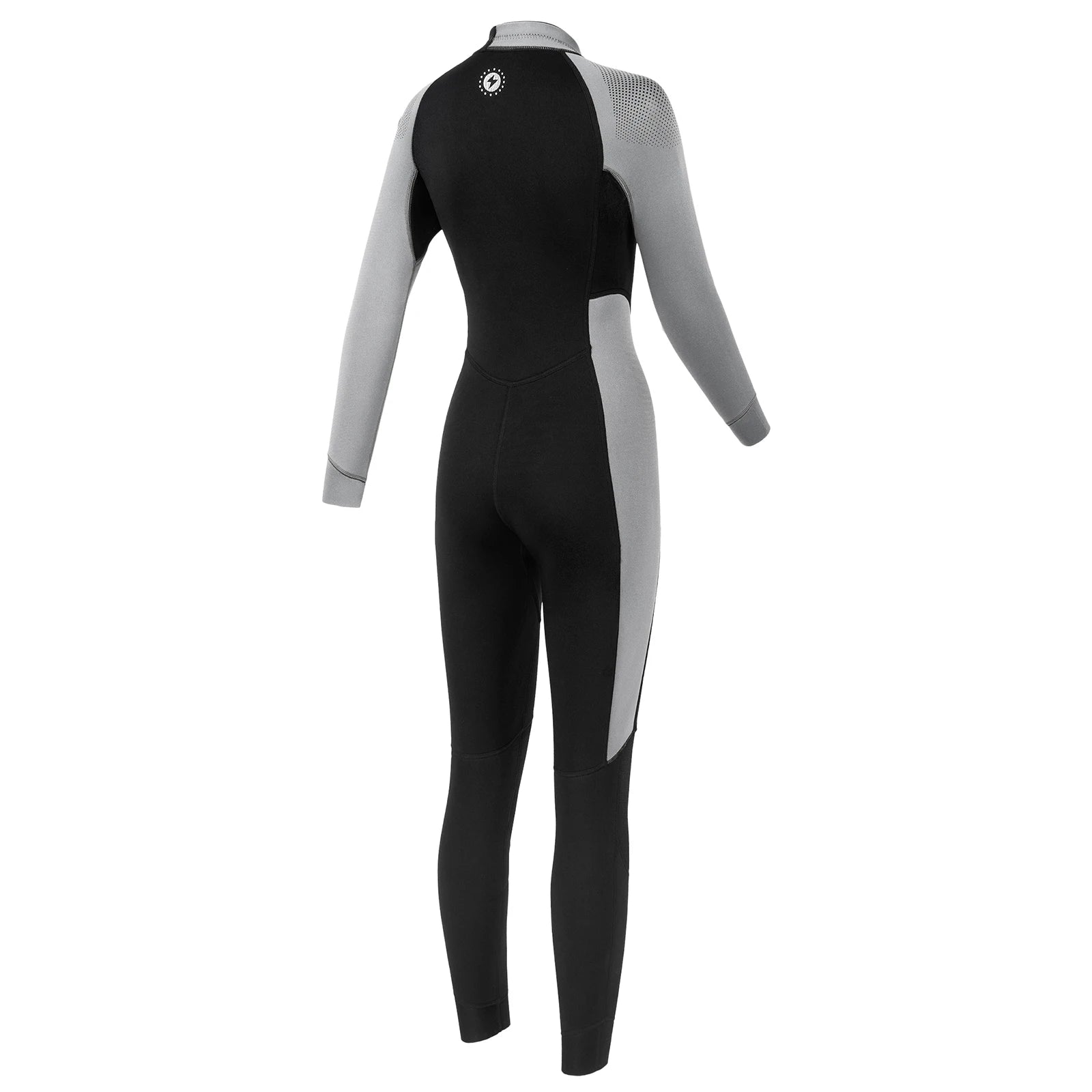 Women 3mm Neoprene One-Piece Thermal Wetsuit Mock Neck Long Sleeve Front Zipper Jumpsuit for Swimming Surfing Snorkeling Diving.