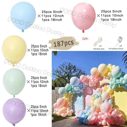 Erröten Retro Rosa Elfenbein Weiß Luftballons Girlande Bogen Kit für Geburtstag Party Hochzeit Baby Dusche Dekorationen Party Ballon Liefert.
