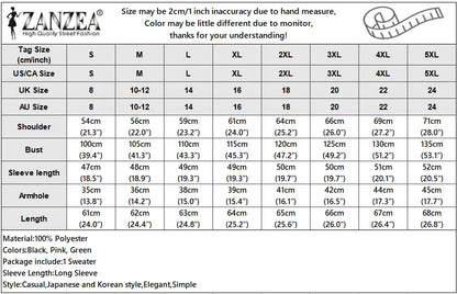 ZANZEA 2025 Autumn Patchwork Sweaters Women Pullovers Kintted Jumper Stylish Long Sleeve Winter Sweater O Neck Jumper Streetwear.