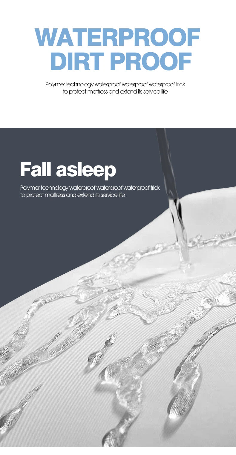 Waterproof Mattress Protector Queen King Quilted Thick Mattress Cover Anti-bacterial Fitted Sheet Bed Pad Cover 1pc.