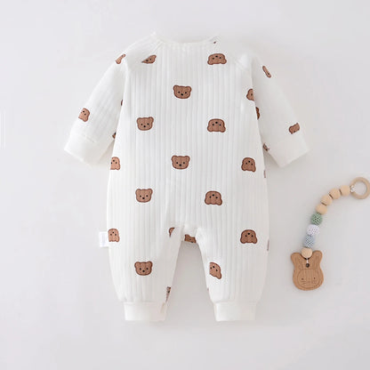 Jungen Mädchen Body Neugeborenen Winter Onesie Kleidung Baumwolle Kleinkind Hause Tragen 0-6M Verdickte Frühling und Herbst Kleidung.