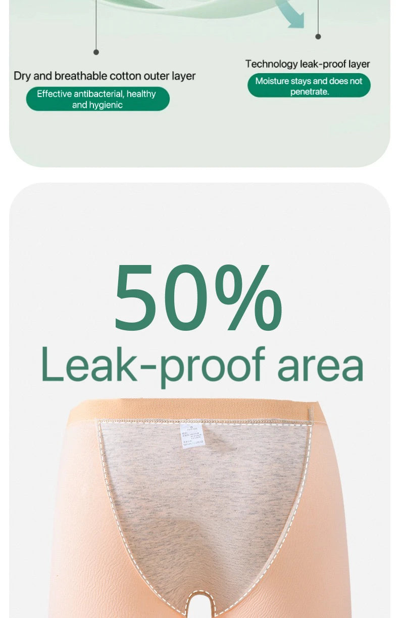 4pcs Women's Safety Pants Physiological Underwear High Waist Shorts Panties For Women Plus Size No Trace Leggings Safety Panty.