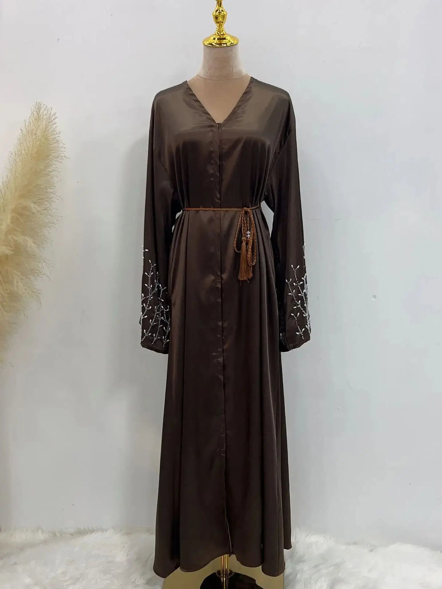 Ramadan Open Abaya Damen Dubai Luxury Islam Muslim Modest Kimono African Dresses For Women Kebaya Kaftan Robe Musulman.