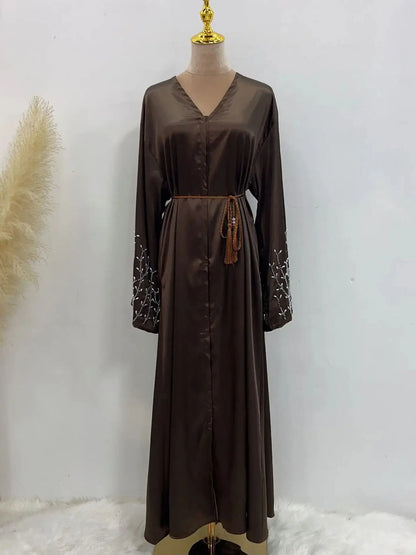 Ramadan Open Abaya Damen Dubai Luxury Islam Muslim Modest Kimono African Dresses For Women Kebaya Kaftan Robe Musulman.