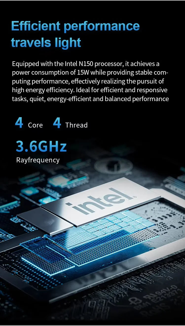 FIREBAT T2 Mini PC Intel N150 CPU Windows 11 DDR4 16GB RAM 512GB SSD WIFI5 BT4.2 Desktop Computer HDMI USB Port.
