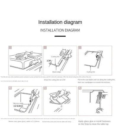 Multifunctional Nano Stainless Steel Kitchen Sink with Cover Plate, Thickened Single Basin Island Table Sink 88*51*22CM